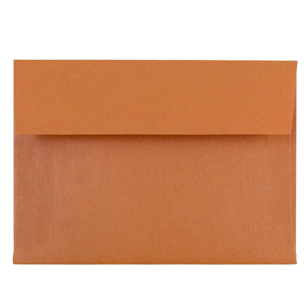 Orange Metallic Envelopes